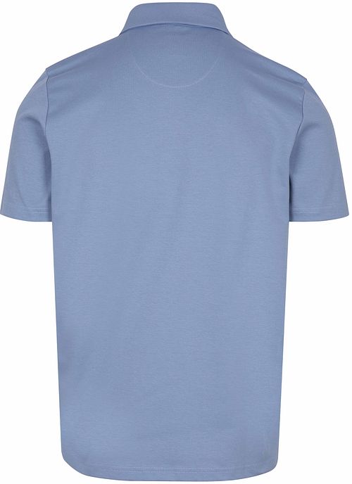 Polo State of Art modern fit de piqué azul claro Product / Achterkant