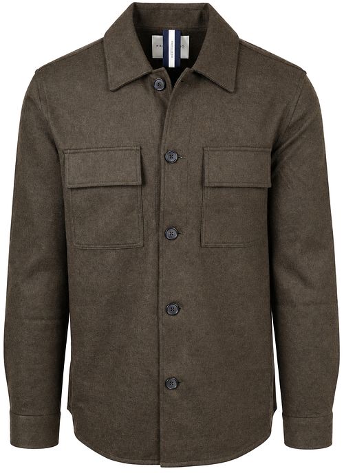 Profuomo Overshirt Button Peached Brown
