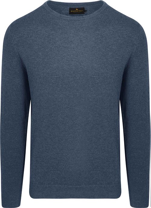 Steppin' Out Sweter z wełny merynosów w kolorze kobaltowym Product
