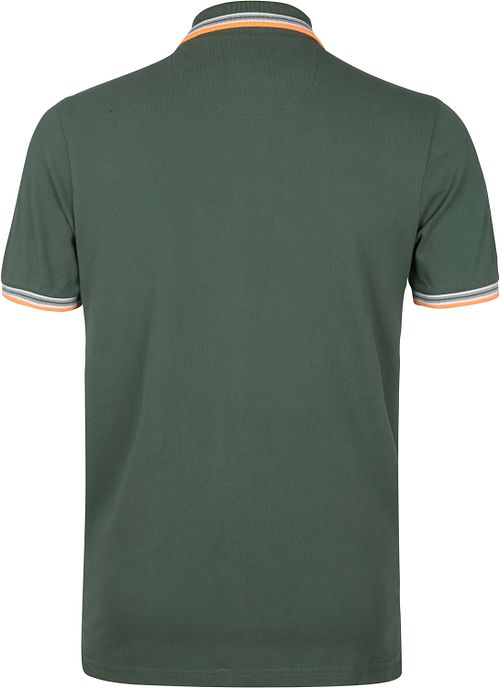 Suitable Poloshirt Brick Donkergroen Product / Achterkant