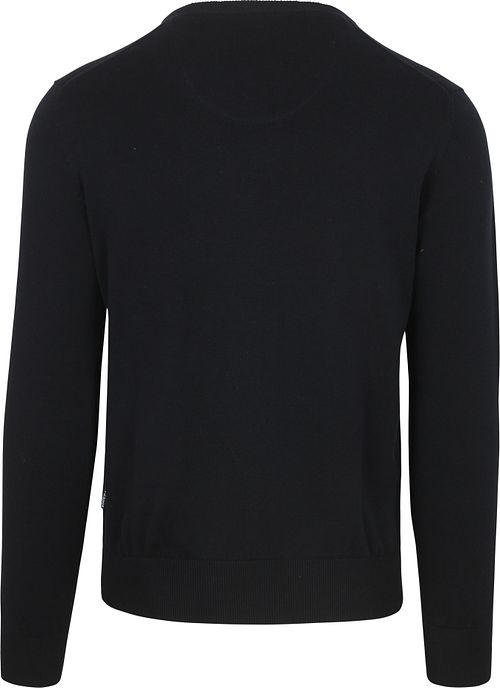 Sweter State of Art z dekoltem V w kolorze granatowym Product / Achterkant
