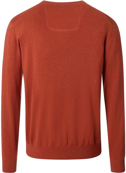 Pullover CASAMODA con scollo a V arancione brique Product / Achterkant