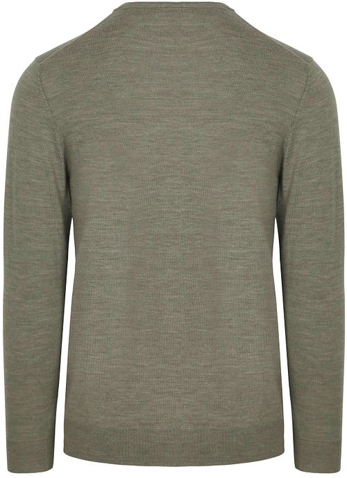 Profuomo Tröja Merinoull Grön Product / Achterkant