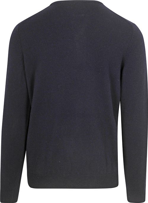 Jersey de lana merina Steppin' Out azul marino Product / Achterkant