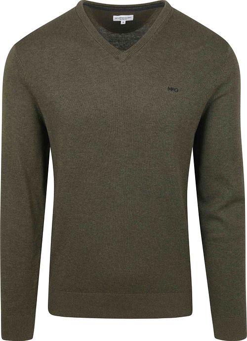Jersey McGregor de cuello en V en verde oliva Product
