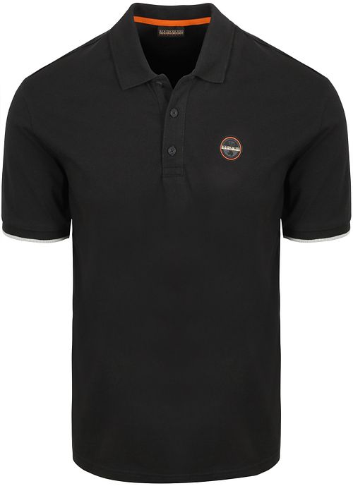 Napapijri E-Badge Polo Sort