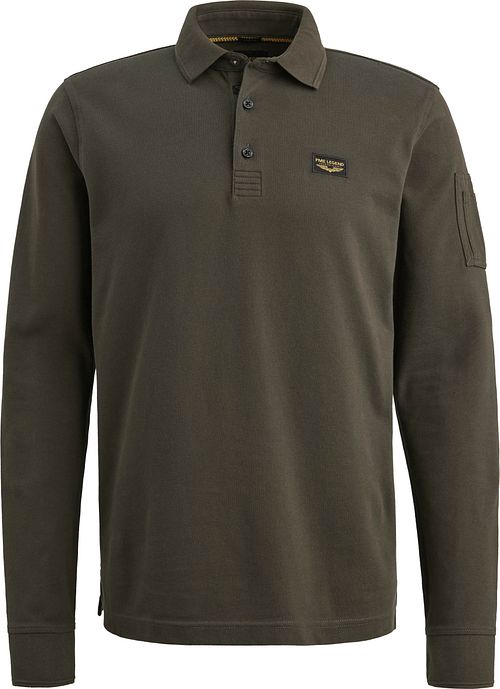 PME Legend American Classic Polo Longsleeve Vert Beluga Product