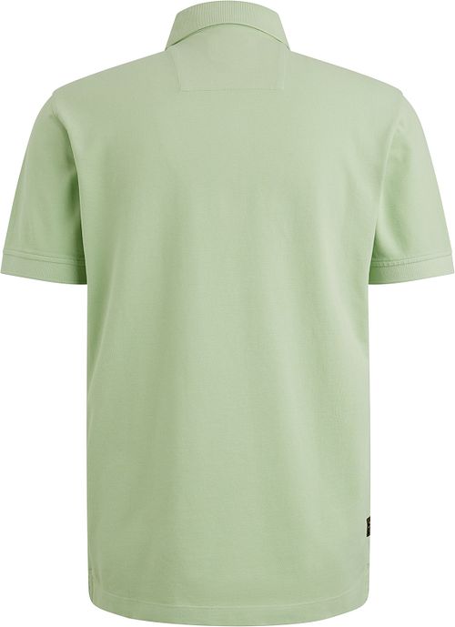PME Legend Polo Piqué Garment Dye jasnozielone Product / Achterkant