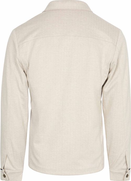 R2 Overshirt Button Herringbone Ecru