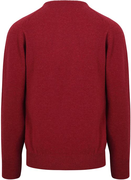 William Lockie Genser Lammeull O Poppy Mellange Product / Achterkant