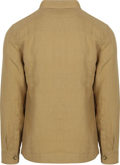 Suitable lniana Overshirt w kolorze beżowym Product / Achterkant