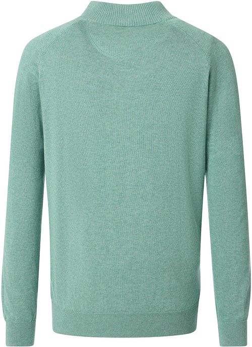 Casa Moda Cardigan Zippé Vert Clair Product / Achterkant