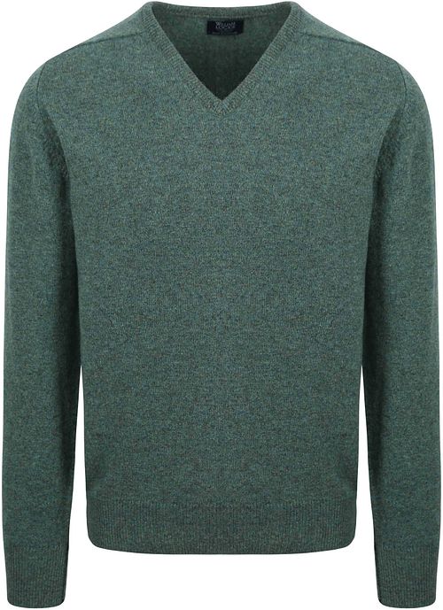 William Lockie Pullover Wol Moorland Groen Product