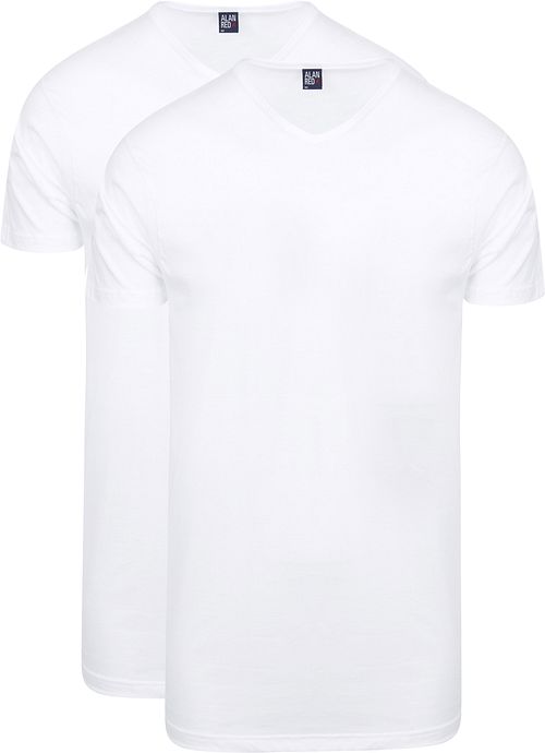 Alan Red Vermont ekstra długie T-Shirty białe (2-pack) Product