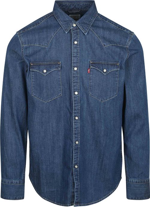Camicia Western Levi's Barstow blu medio Product