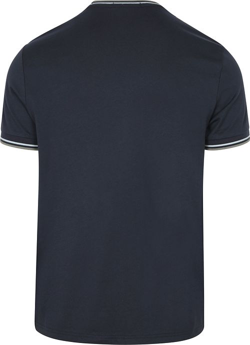 Fred Perry M1588 Twin Tipped T-shirt Marineblå Z47 Product / Achterkant