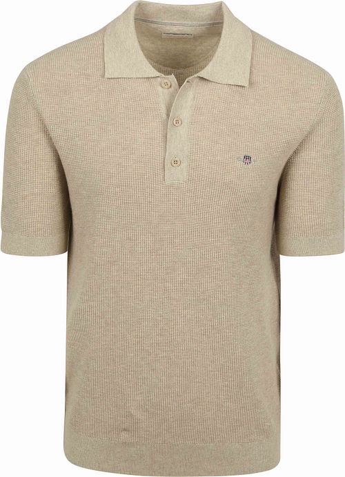Gant Knitted Polo Beige Product