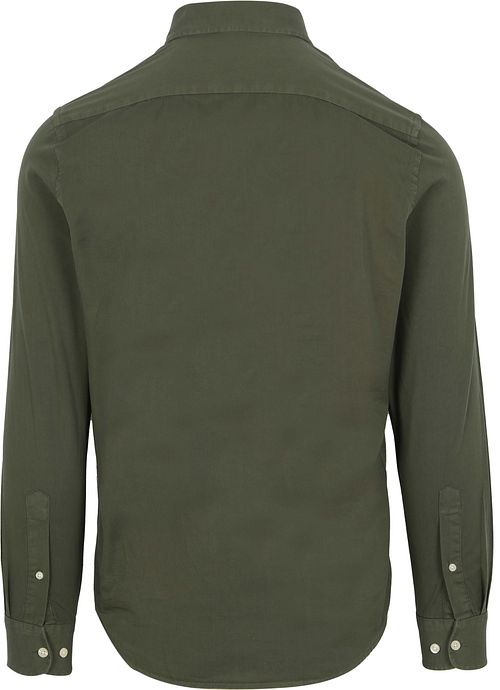 Konge Essentials The Tommy Skjorte Olivengrønn Product / Achterkant