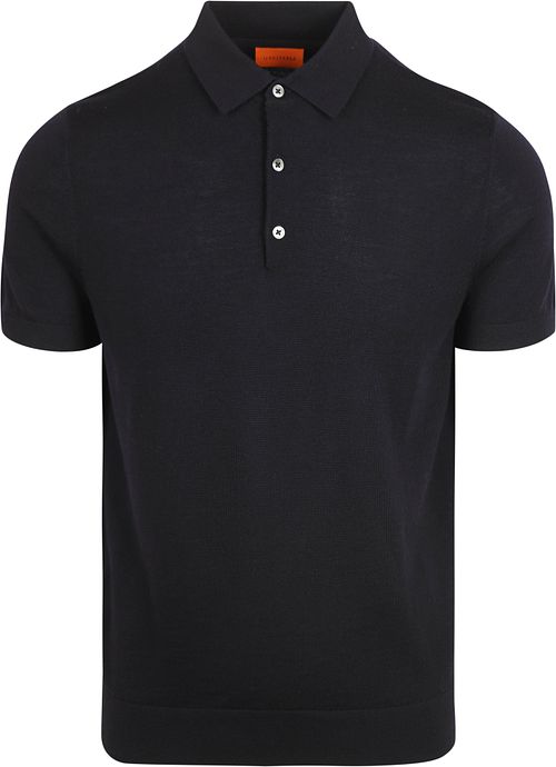 Polo Suitable Rishi in lana merino blu navy Product