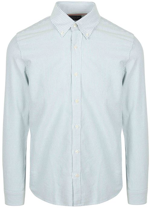 Steppin' Out Skjorta Oxford Rand Ljusgrön Product