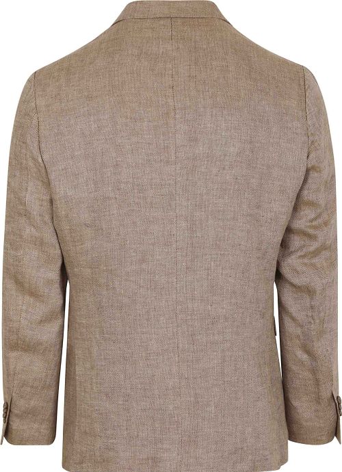 Suitable Blazer i Linned Panama Beige Product / Achterkant