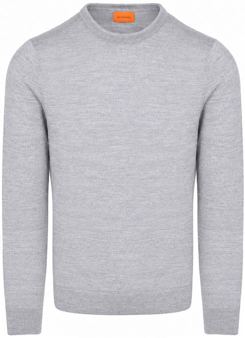 Suitable Merino Pullover Grijs