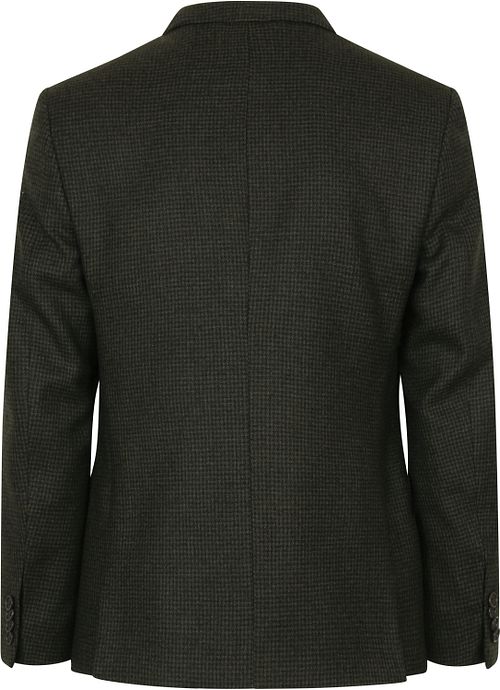 Suitable Prestige blazer de lana Casanova verde Product / Achterkant