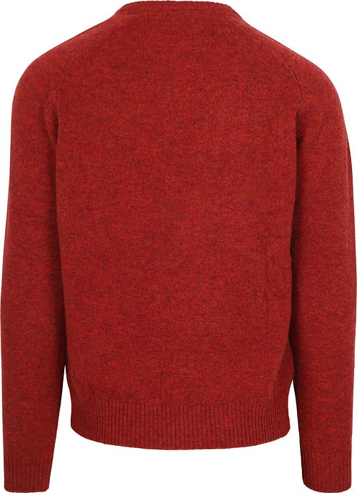 Sweter Steppin' Out z dekoltem w serek z wełny jagnięcej w kolorze czerwonym Product / Achterkant