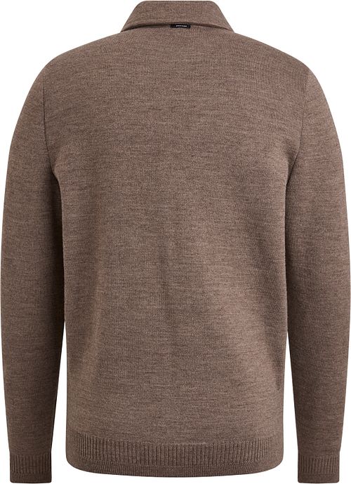 Vanguard Vest i uldblanding i brun Product / Achterkant