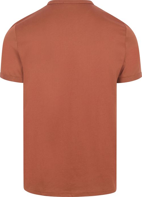 Fred Perry Ringer T-shirt Brun S54 Product / Achterkant