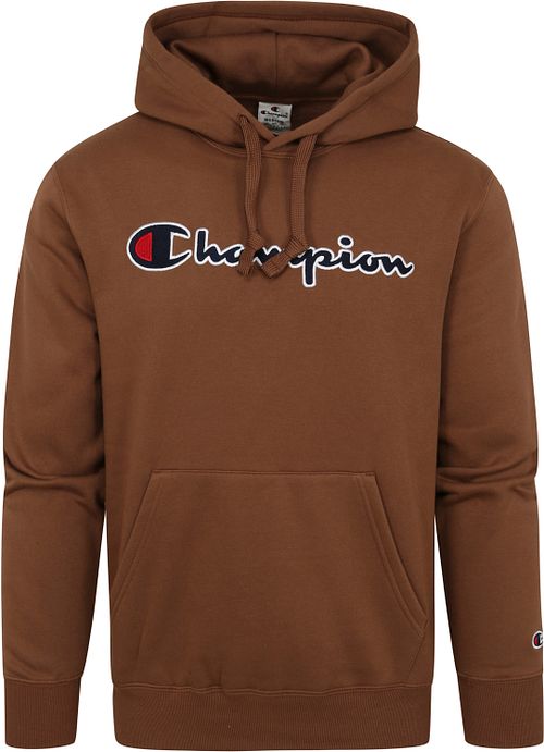 Champion Hættetrøje med Logo Brun Product