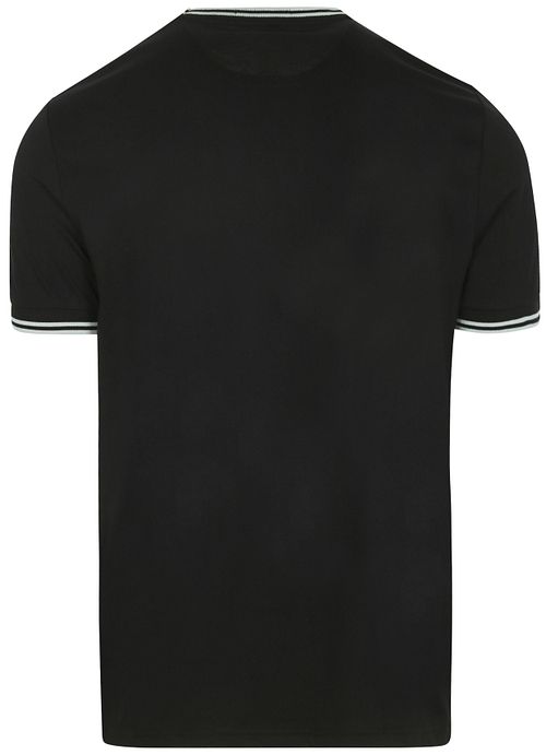 Fred Perry M1588 Twin Tipped T-shirt Zwart Product / Achterkant