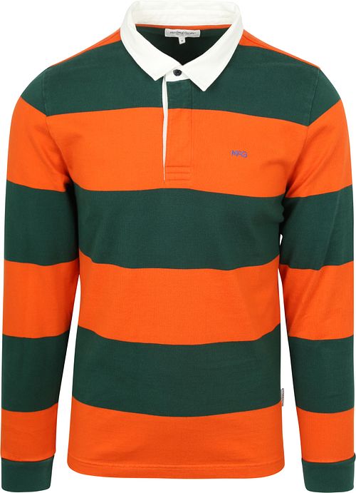 McGregor Rugbyshirt Streifen Orange Grün Product