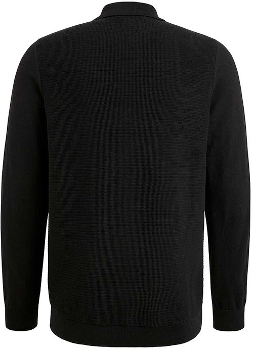 PME Legend Langærmet Poloshirt Sort Product / Achterkant