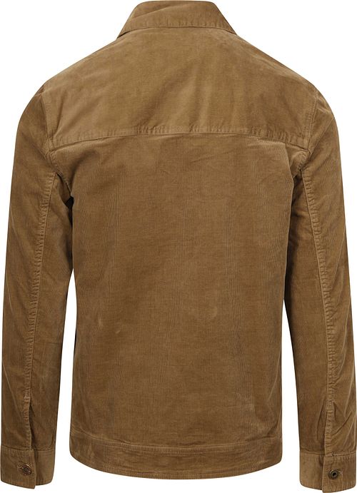 Scotch and Soda Surchemise Corduroy Marron Product / Achterkant