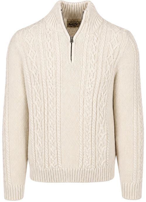 Superdry Pullover Half-Zip Jacob Cable Écru Product