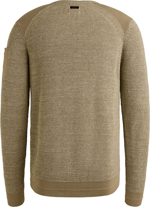 Sweter PME Legend z dzianiny w kolorze beżowego melanżu Product / Achterkant