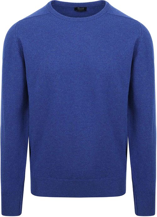 William Lockie O-Auschnitt Pullover Lammwolle Blau Product