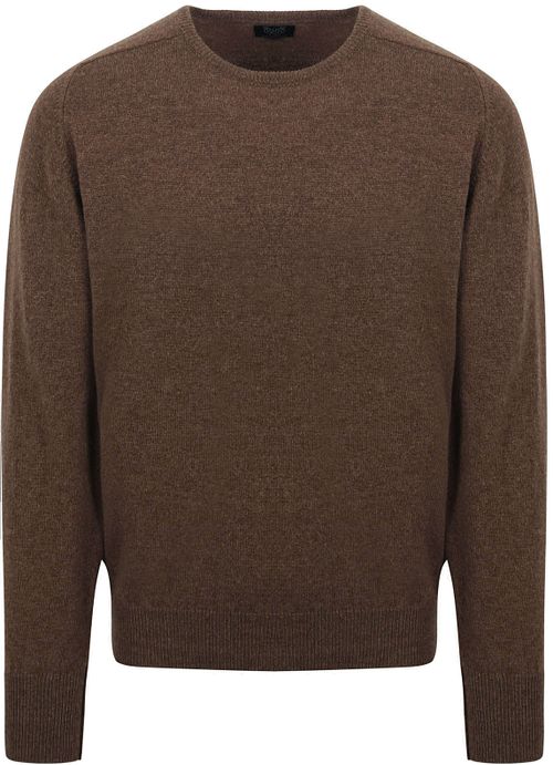 William Lockie Pullover Lambswool Mocha Product