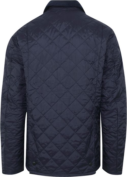 Barbour Liddesdale Heritage Quilted Jacke Navy Product / Achterkant