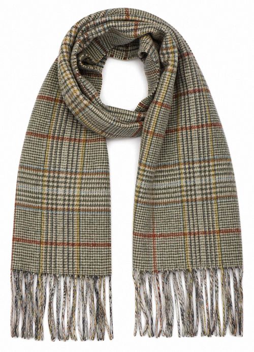Barbour sciarpa Macklow reversibile in lambswool tweed multicolore Product