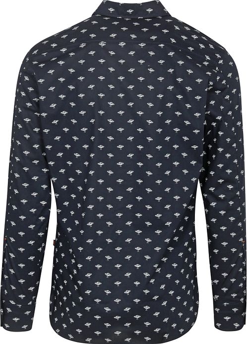 BOSS Remiton Hemd Navy Product / Achterkant