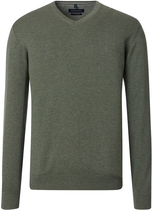 CASAMODA Tröja V-ringad Grön Product