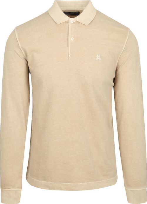 Marc O'Polo Langermet Poloskjorte Beige Product