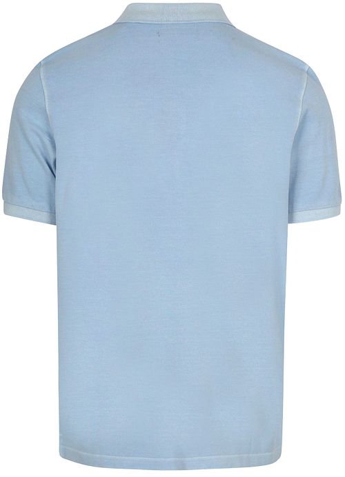 Marc O'Polo Poloshirt Piqué Dusted Blau Product / Achterkant