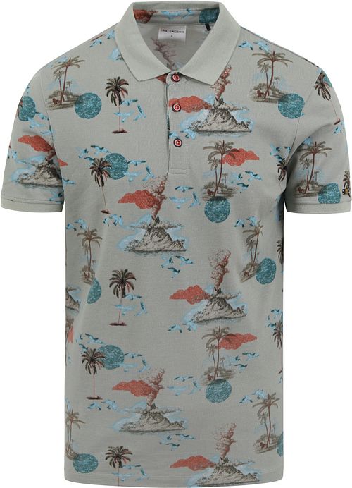 Polo No Excess con estampado verde Product