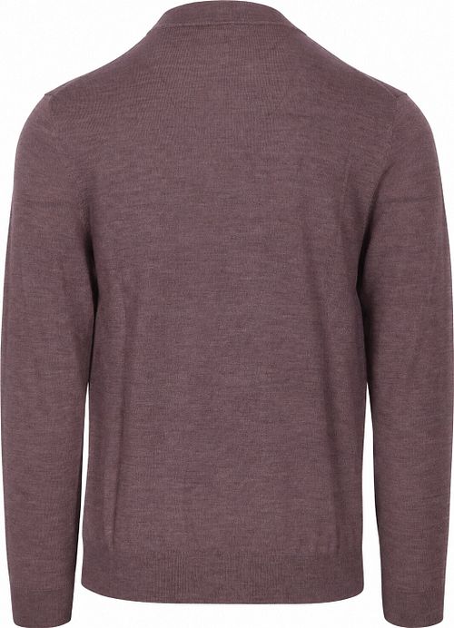 Profuomo Turtleneck Pullover Merino Aubergine