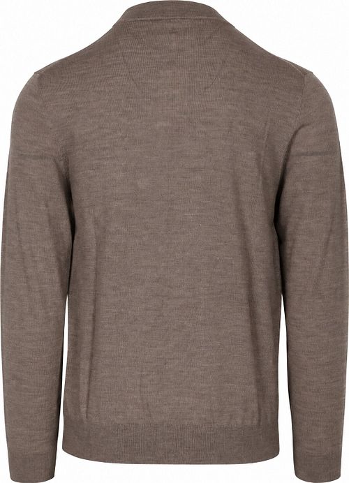 Profuomo Pull Turtleneck Merino Marron