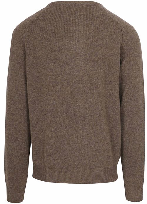 Steppin' Out Pullover Lambswool Brown Product / Achterkant