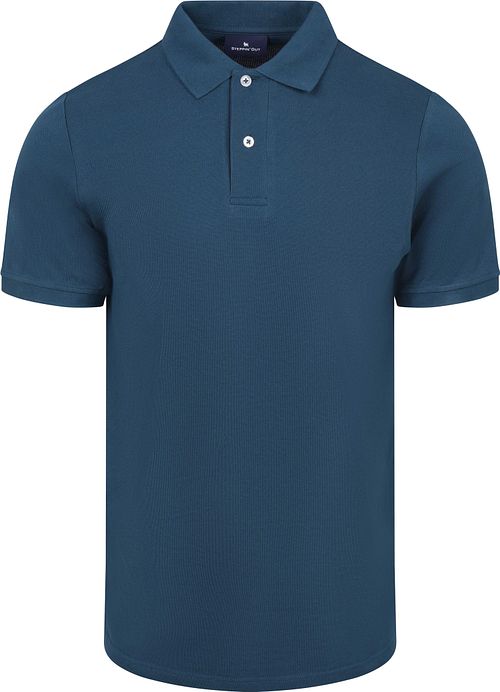 Steppin' Out Polo Piqué Royal Blauw Product